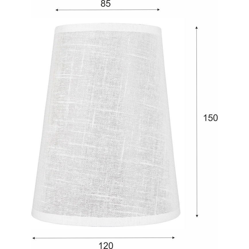 Paralume di ricambio per lampadario e applique ANTONIO E14 150x120 mm bianco
