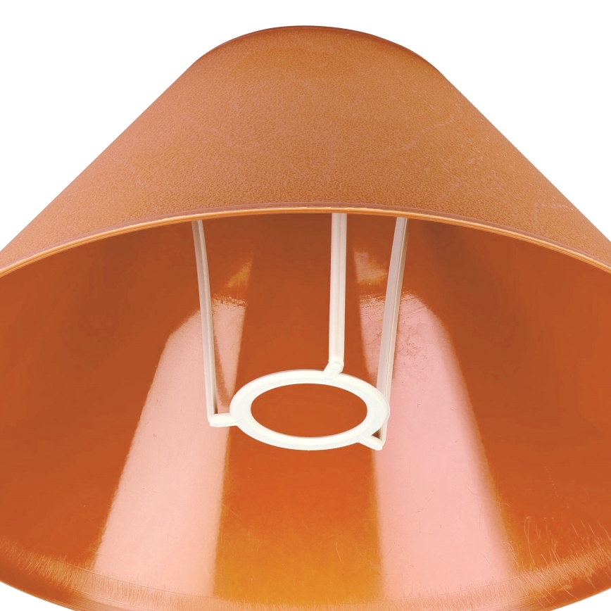 Paralume di ricambio per lampada da tavolo E14 21x11 cm arancione