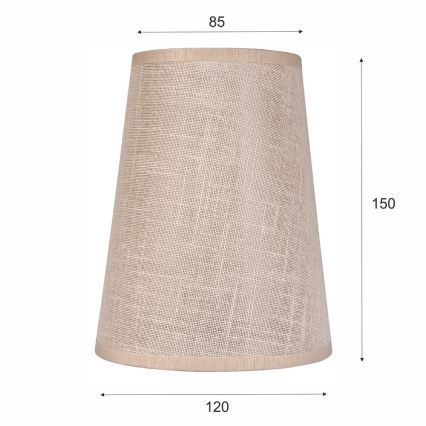 Paralume di ricambio per lampadario e applique ANTONIO E14 150x120 mm beige