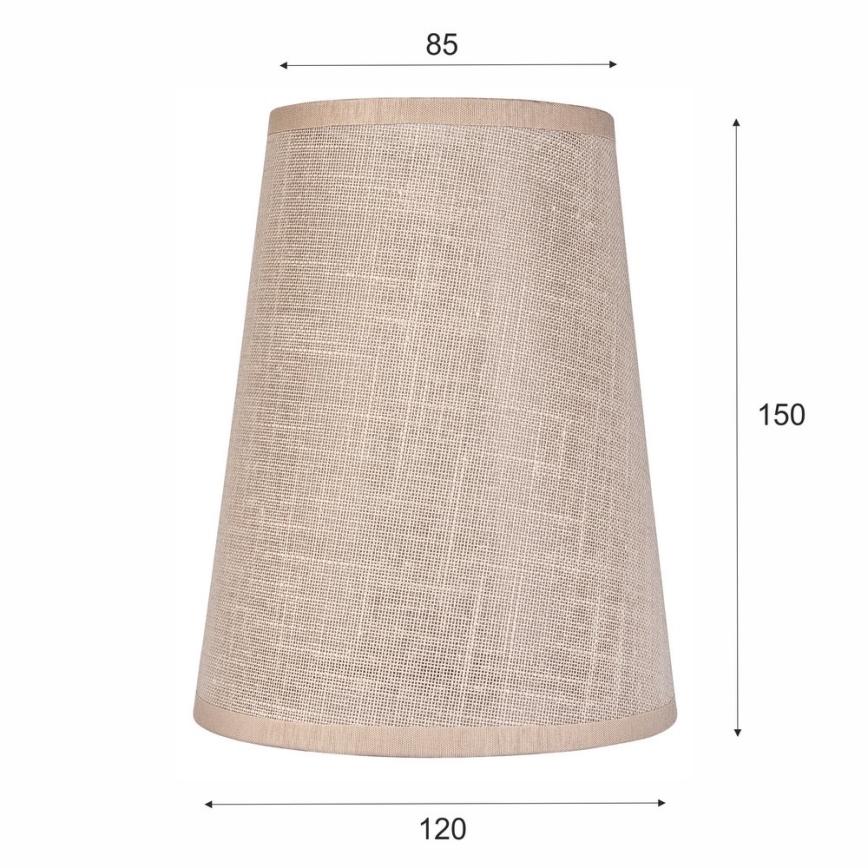 Paralume di ricambio per lampadario e applique ANTONIO E14 150x120 mm beige