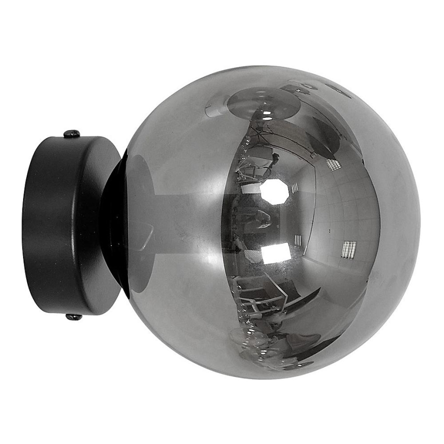 Paralume di ricambio per lampadario e applique ROSSI diam. 14 cm grigio/fumo