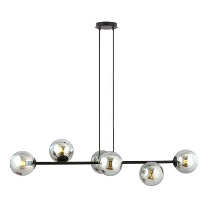 Paralume di ricambio per lampadario e applique ROSSI diam. 14 cm grigio/fumo