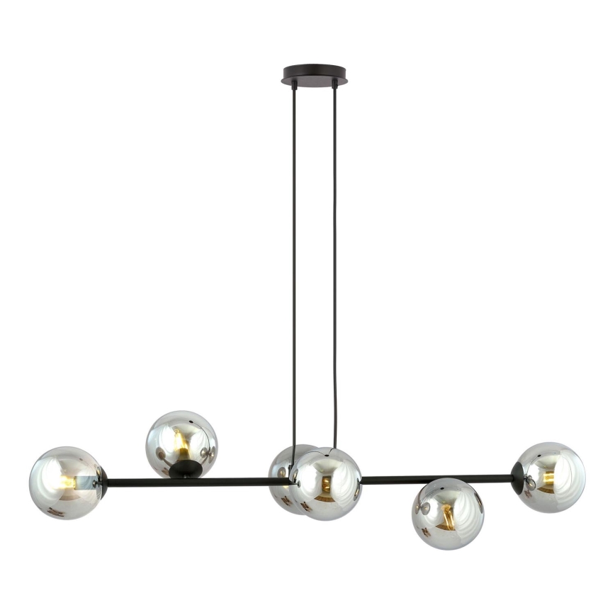 Paralume di ricambio per lampadario e applique ROSSI diam. 14 cm grigio/fumo