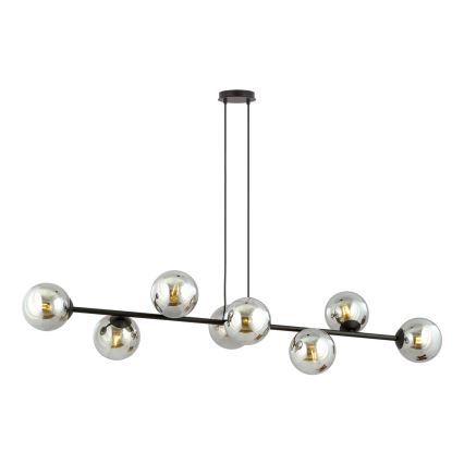 Paralume di ricambio per lampadario e applique ROSSI diam. 14 cm grigio/fumo