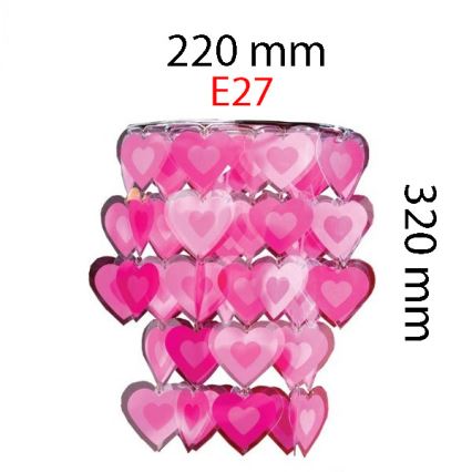 Paralume per lampadario VIKI E27 per bambini 32x22 cm