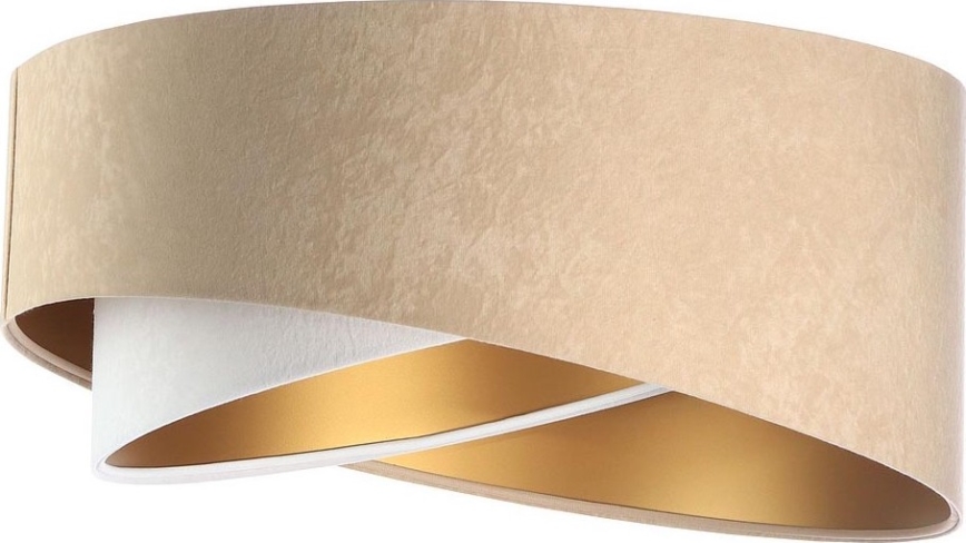 Paralume universale GALAXY E27 diametro 45 cm beige/bianco/oro