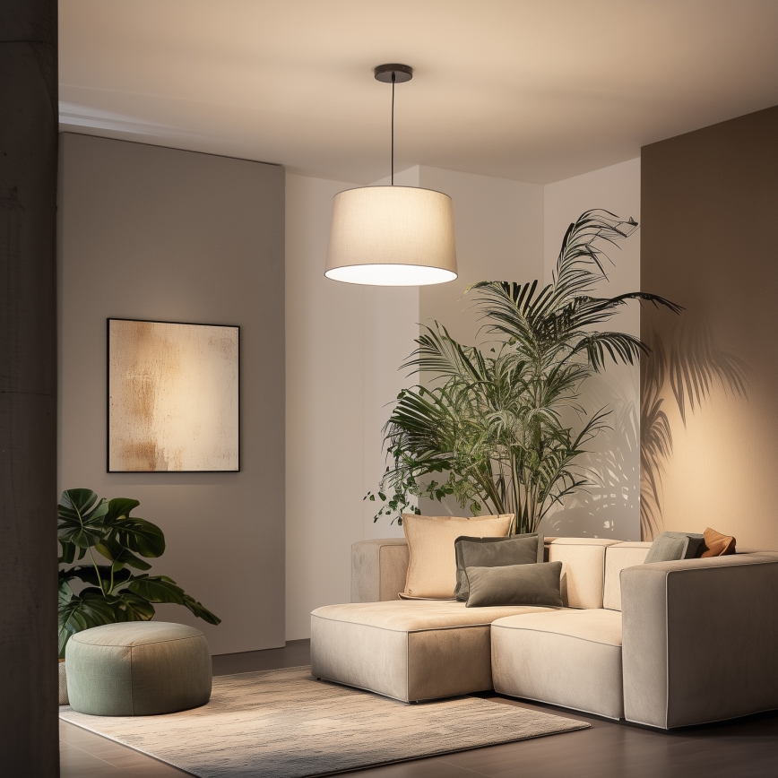 Paralume universale KERIA, diametro 45 cm, grigio