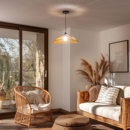 Paralume universale KERIA, Ø 50 cm, marrone