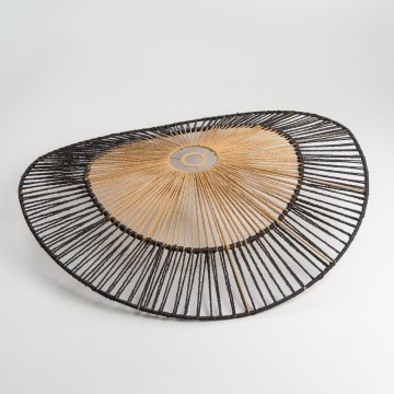 Paralume universale KERIA Ø 50 cm marrone/nero