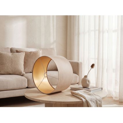 Paralume universale STANDART E27 diametro 45 cm beige/oro