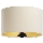 Paralume universale STANDART E27 diametro 45 cm color crema/oro