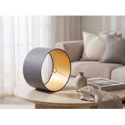 Paralume universale STANDART E27 diametro 45 cm grigio/oro