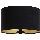 Paralume universale STANDART E27 diametro 45 cm nero/oro
