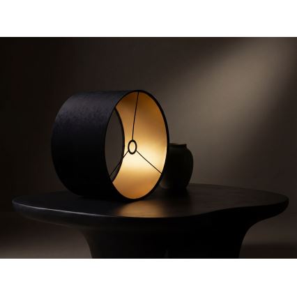 Paralume universale STANDART E27 diametro 45 cm nero/oro