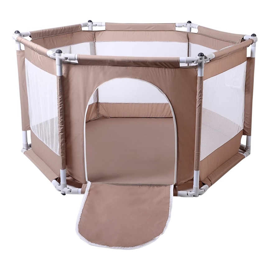 Parc pour enfants 120 cm marron