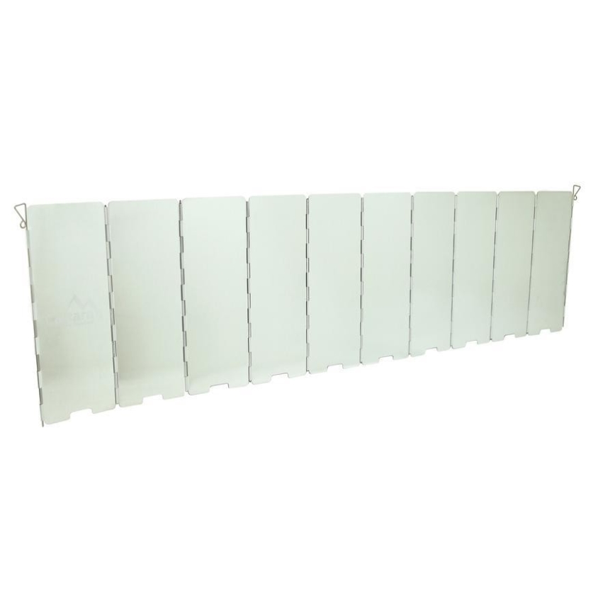 Pare-vent pour poêle 24x83cm chrome