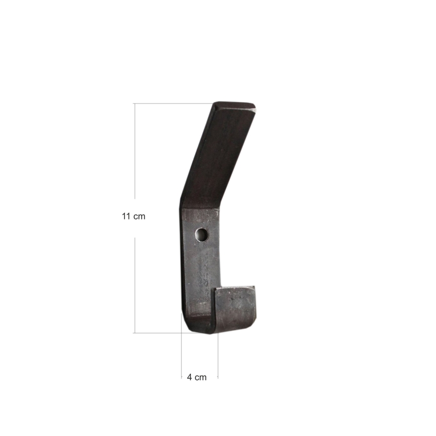 Patère 11x4 cm noir