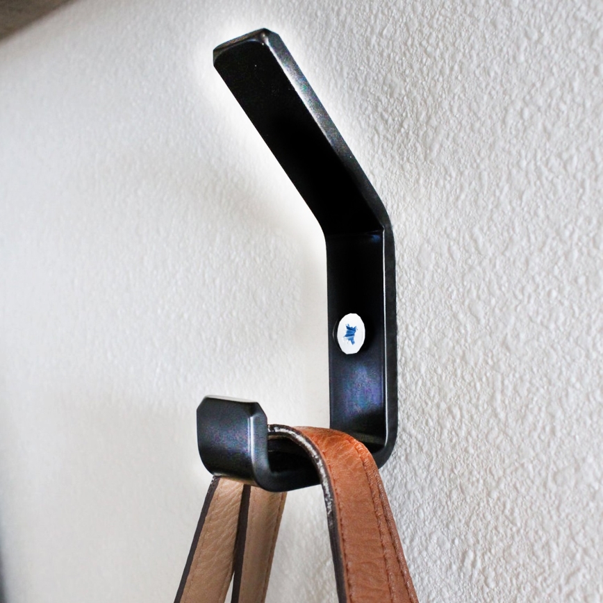 Patère 11x4 cm noir