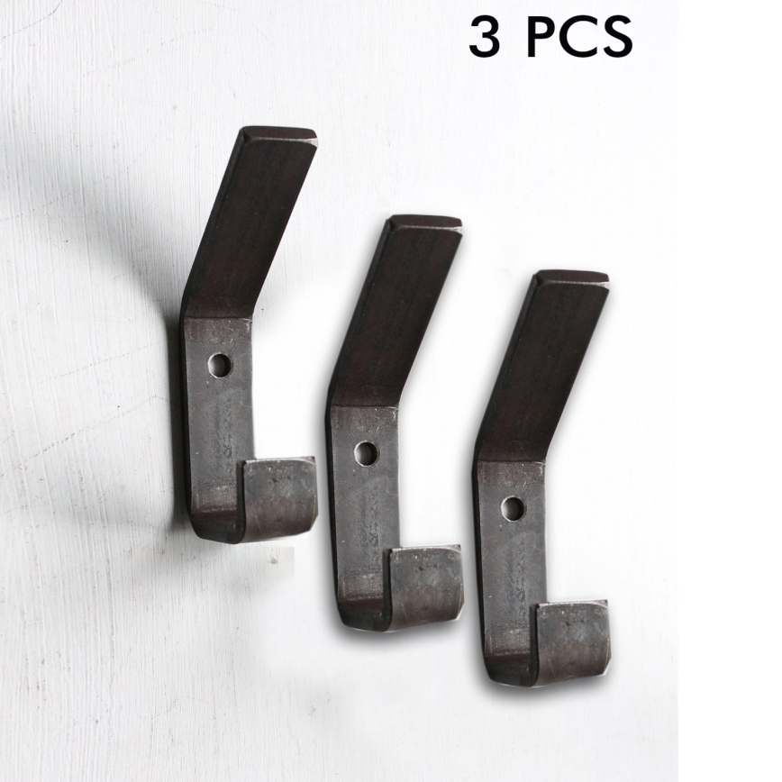 Patère 11x4 cm noir