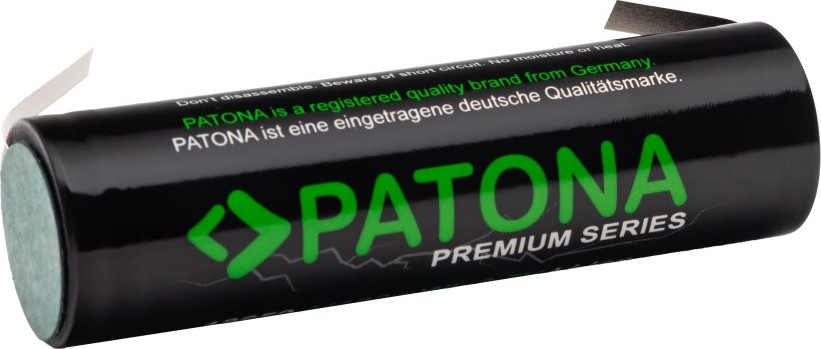 PATONA - Accumulatore 18650 Li-lon 3000mAh PREMIUM 3,7V con terminali a striscia per  saldatura