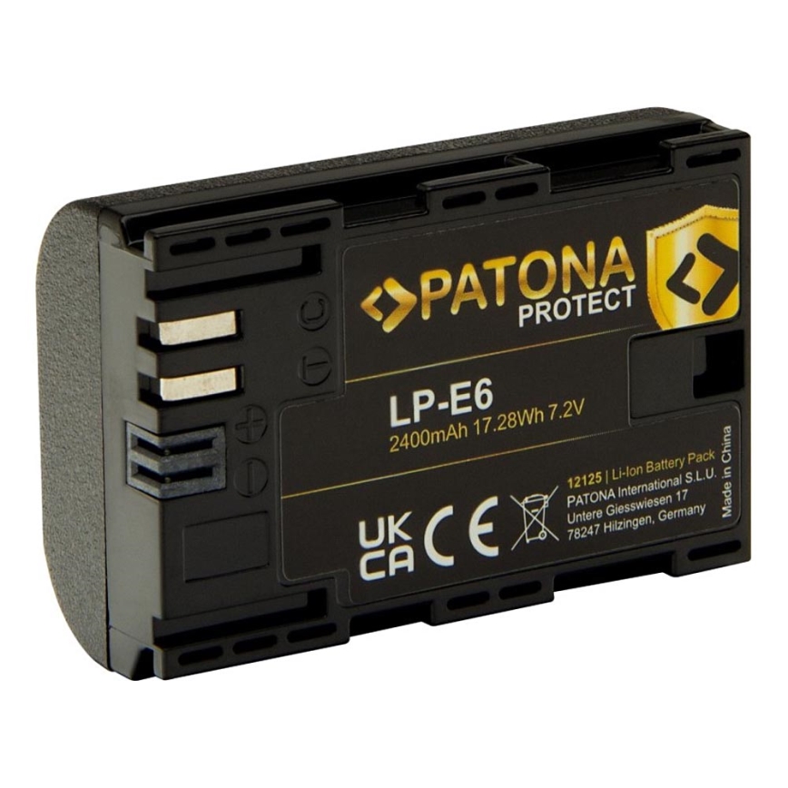 PATONA - Accumulatore Canon LP-E6 2400mAh Li-Ion Protect