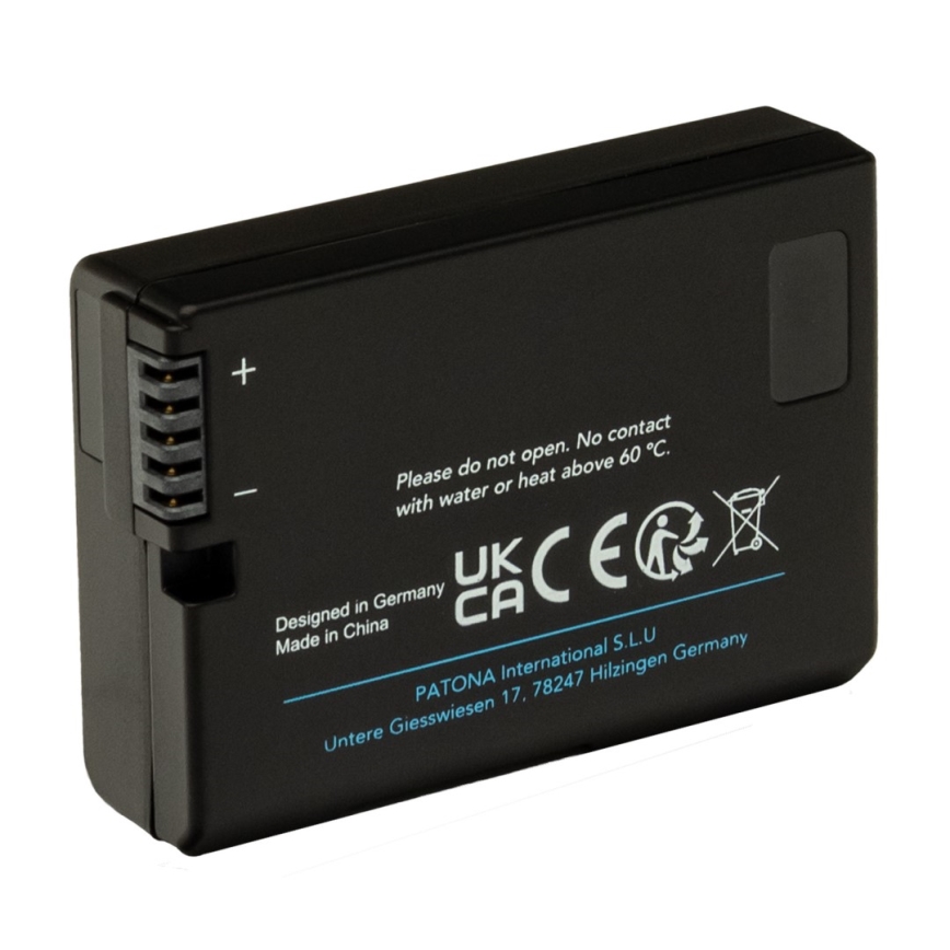 PATONA - Accumulatore Nikon EN-EL14/EN-EL14A 1030mAh Li-Ion Platinum USB-C di ricarica