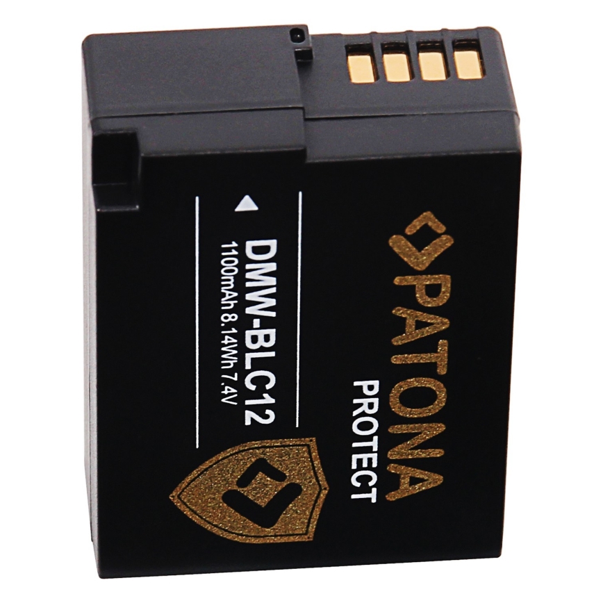 PATONA - Batteria Panasonic DMW-BLC12 E 1100mAh Li-Ion Protect