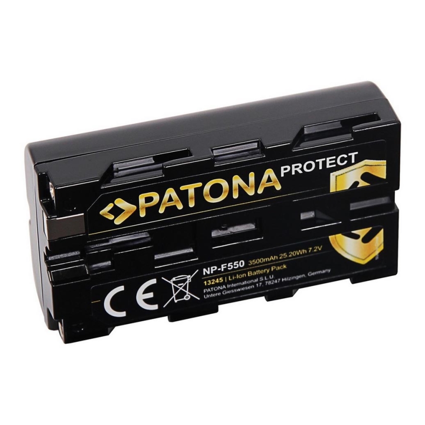 PATONA - Batteria Sony NP-F550 3500mAh Li-Ion 7,2V Protect