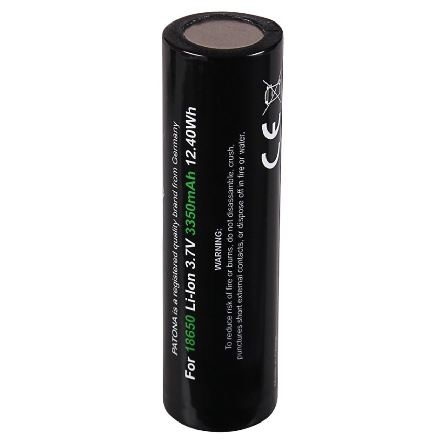 PATONA - Batterie 18650 Li-lon 3350mAh PREMIUM 3,7V