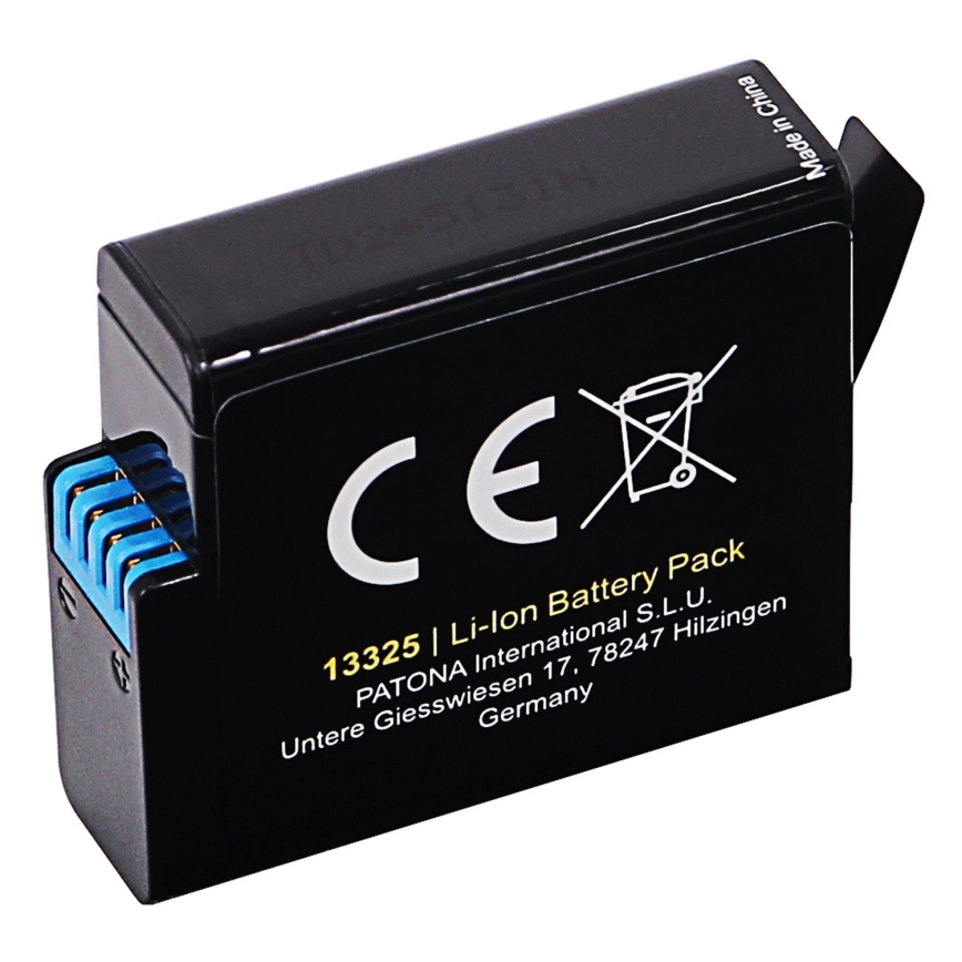 PATONA - Batterie GoPro Hero 5/6/7/8 1250mAh Li-Ion Protect