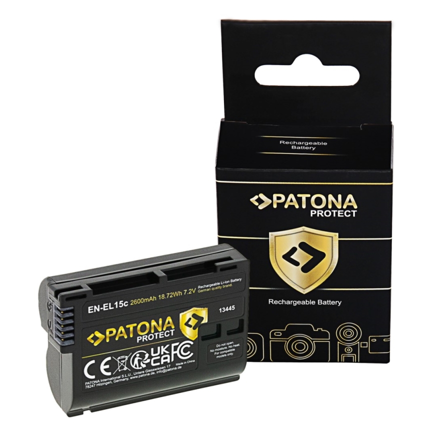 PATONA - Batterie Nikon EN-EL15C 2600mAh Li-Ion Protect