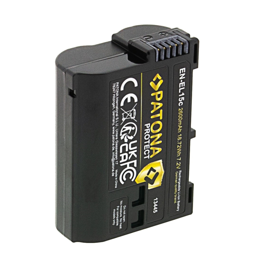 PATONA - Batterie pour Nikon EN-EL15C 2600 mAh Li-ion Protect