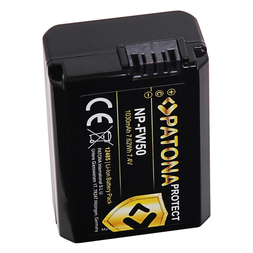 PATONA - Batterie pour Sony NP-FW50 1100 mAh Li-ion Protect
