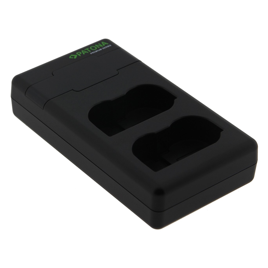 PATONA - Caricabatterie rapido Dual Nikon EN-EL15/EN-EL15C + cavo USB-C 0,6m