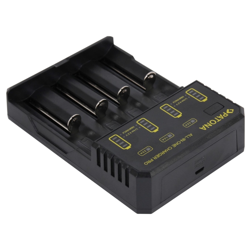 PATONA - Chargeur de piles AA/AAA/18650/14500/CR123A