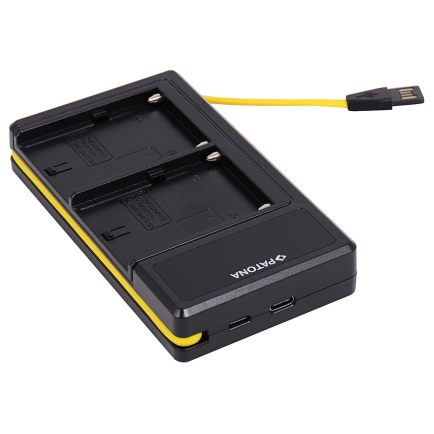 PATONA - Chargeur double Sony NP-F970/F960/F950 USB