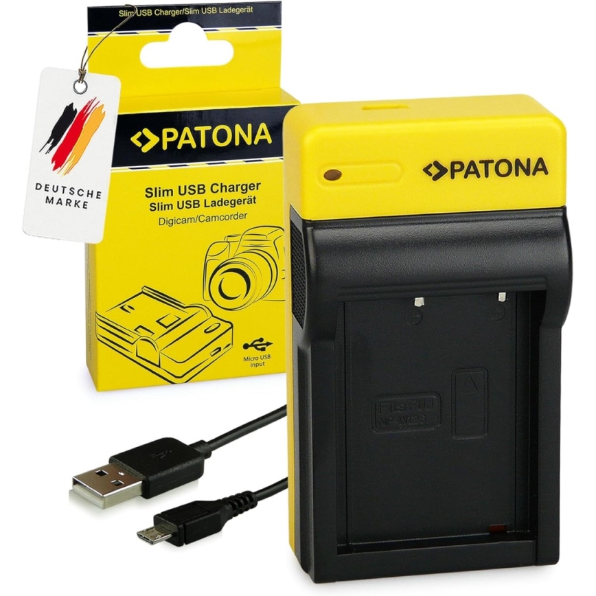PATONA - Chargeur Photo Fuji NP-W126 slim, USB