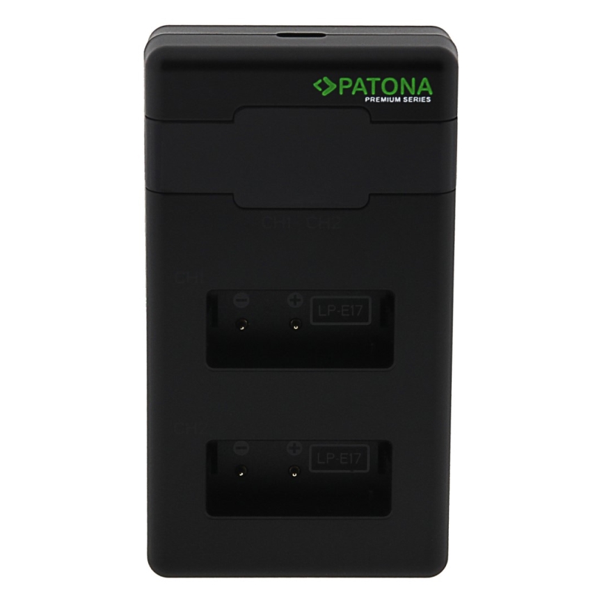 PATONA - Chargeur rapide Dual Canon LP-E17 + câble USB-C 0,6m
