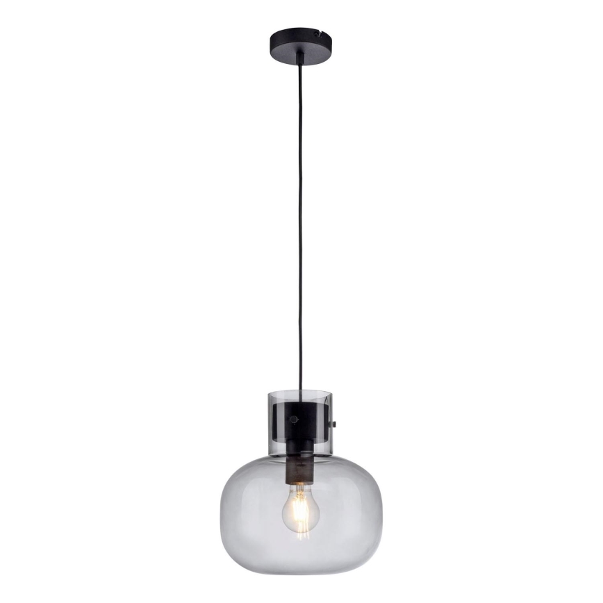 Paul Neuhaus 2003-25 - Suspension filaire SHITAKE 1xE27/10W/230V d. 25 cm fumé