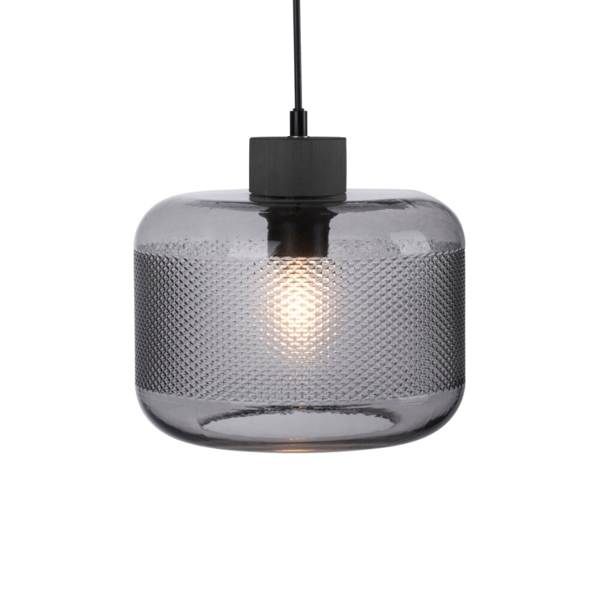 Paul Neuhaus 2005-25 - Lampadario a sospensione con filo BOLETUS 1xE27/10W/230V diametro 23,5 cm grigio