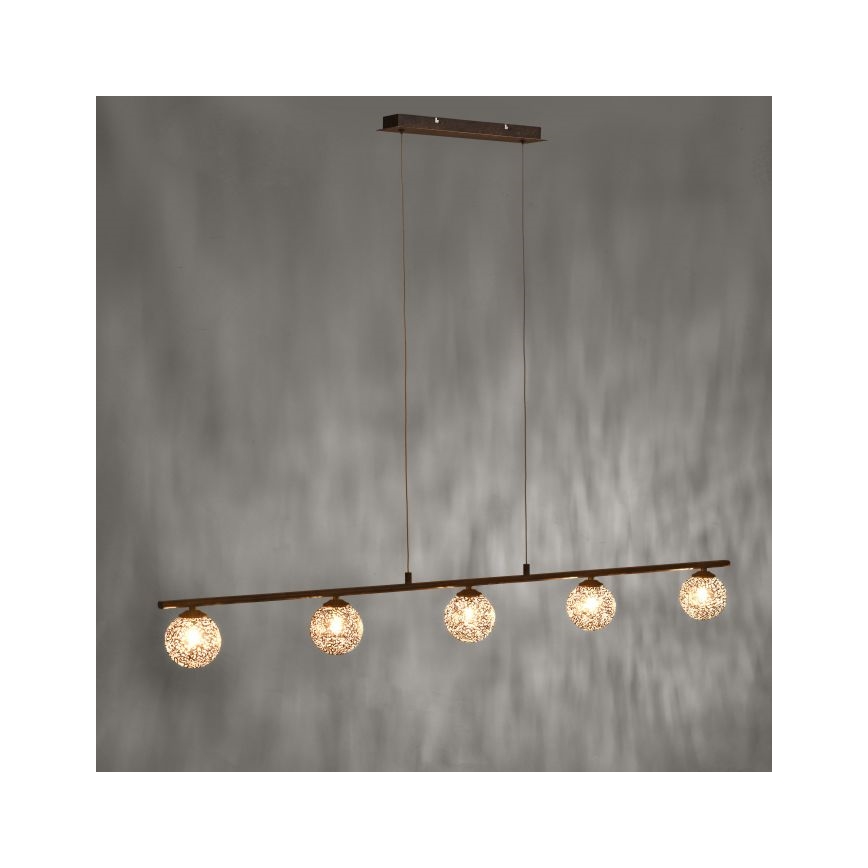 Paul Neuhaus 2040-48 - Lampadario a sospensione con filo GRETA 5xG9/40W/230V