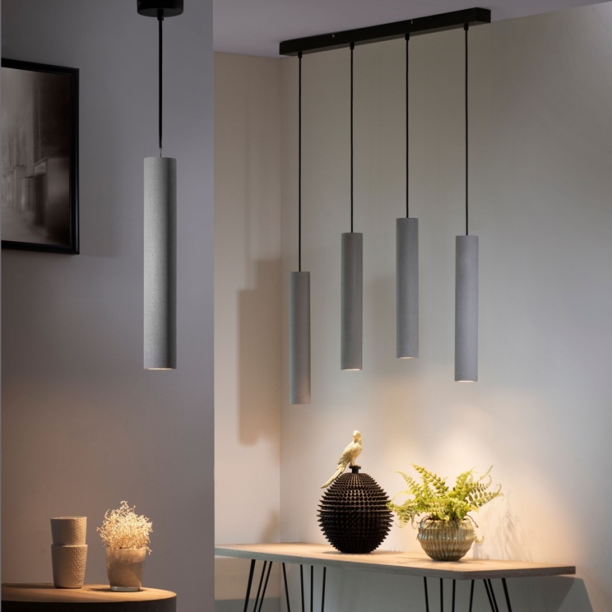 Paul Neuhaus 2201-22 - Lampadario a sospensione con filo ETON 1xGU10/35W/230V calcestruzzo