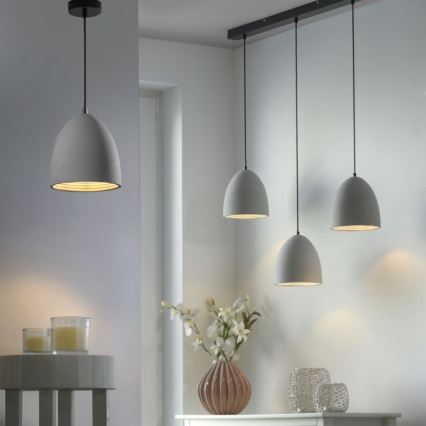 Paul Neuhaus 2231-22 - Lampadario a sospensione con filo ETON 1xE27/40W/230V calcestruzzo