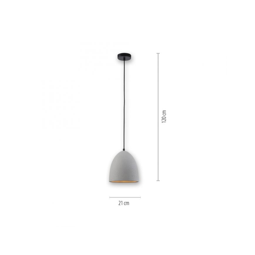 Paul Neuhaus 2231-22 - Suspension filaire ETON 1xE27/40W/230V béton