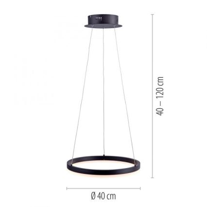 Paul Neuhaus 2381-13 - Suspension filaire à intensité variable TITUS LED/28W/230V