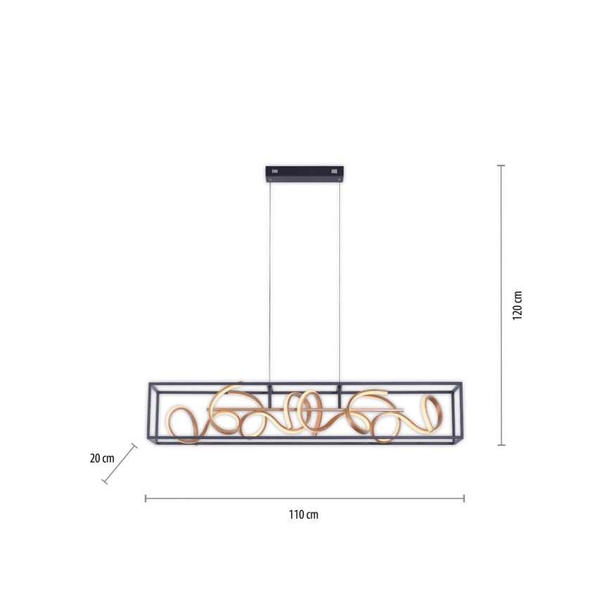 Paul Neuhaus 2416-18 - Lampadario LED a sospensione con filo dimmerabile SELINA 4xLED/10,2W/230V