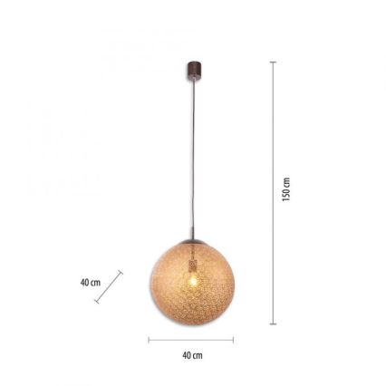 Paul Neuhaus 2421-48 - Lampadario a sospensione con filo GRETA 1xE27/60W/230V diametro 40 cm