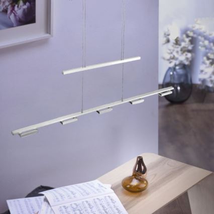 Paul Neuhaus 2446-55 - Suspension filaire LED à intensité variable INIGO 5xLED/4W/230V