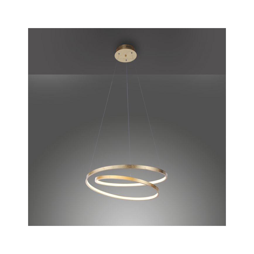 Paul Neuhaus 2472-12 - Lampadario LED dimmerabile su filo ROMAN LED/30W/230V dorato