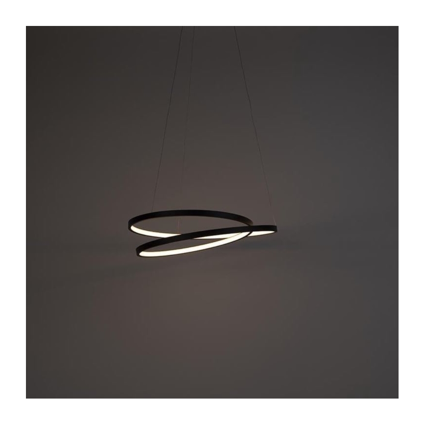 Paul Neuhaus 2472-18 - LED Dimmbarer Kronleuchter an Schnur ROMAN LED/30W/230V schwarz